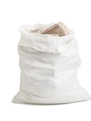 PP maišai 45 x 60 cm su plėvele, balti, 50 vnt.