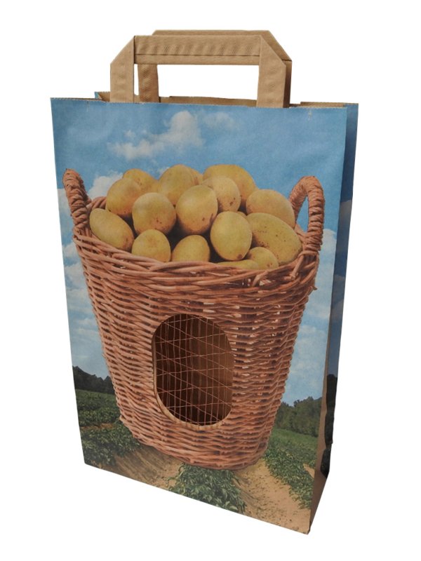 popierinis su rankena bulves stovi