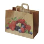 Popieriniai maišeliai 36 x 17 x 27 cm spaudas 'Uogos', 250 vnt.
