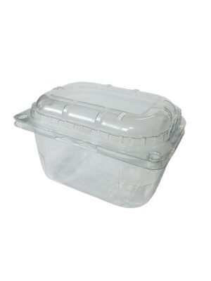 RPET indeliai, 125g / 124 x 95 x 55 mm, su dangteliais, 1140 vnt.