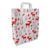 Kalėdiniai dovanų maišeliai 320 x 120 x 400 mm MAXI, spaudas "Elniai", 50 vnt.
