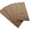 Maži popieriniai maišeliai 205 x 110 x 380 mm rudi, 5kg, 100 vnt.
