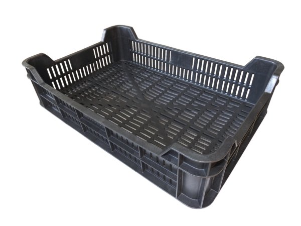 plastikine deze vidutine Plastikinė dėžė, juoda, 400 x 600 x 150 mm, 1 vnt.