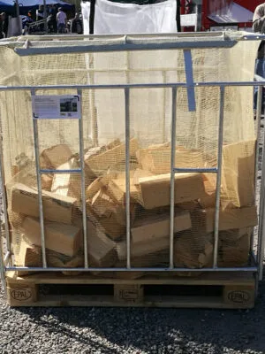 Tinklinis maišas malkų pakavimui ant palečių su UV, 194 x 140 cm, 1 vnt.