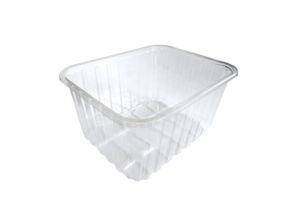 RPET indeliai grybams, 500 g / 184 x 143 x 93 mm, permatomi, 900 vnt.